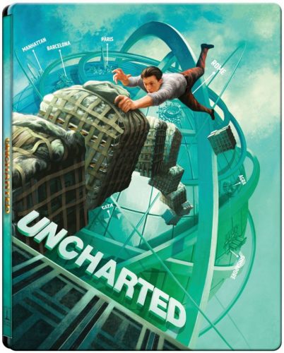 Uncharted (UHD+BD) - limitált, fémdobozos változat (steelbook) - Blu-ray